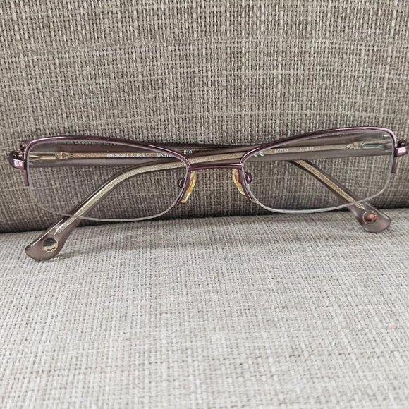 Michael Kors Women Eyeglasses Frame Half Rim Glasses Purple Tone MK312 210 Frame - Picture 3 of 12
